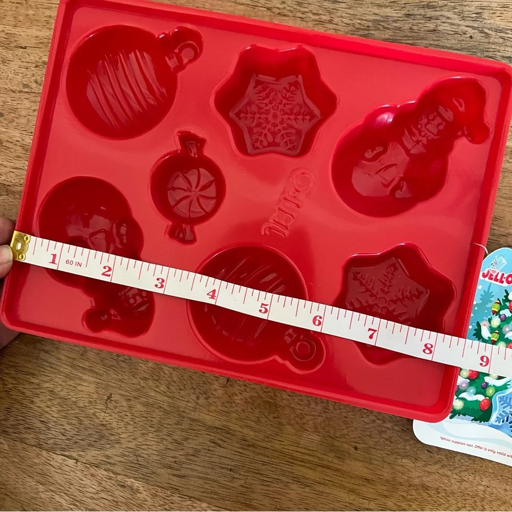 Jell-O Jigglers Christmas Mold NEW Large Snowman, Snowflake, Ornament Holiday